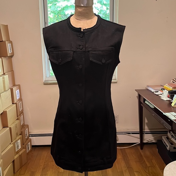 Alexander Wang Denim Dress SZ 8 ✔️🖤 Same Day Ship 📦✈️ - Picture 1 of 13